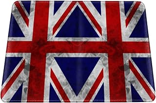 Britain British Flag Vintage Passport Cover Holder for Travel, 5.5in Passport Book Holders for Women and Men