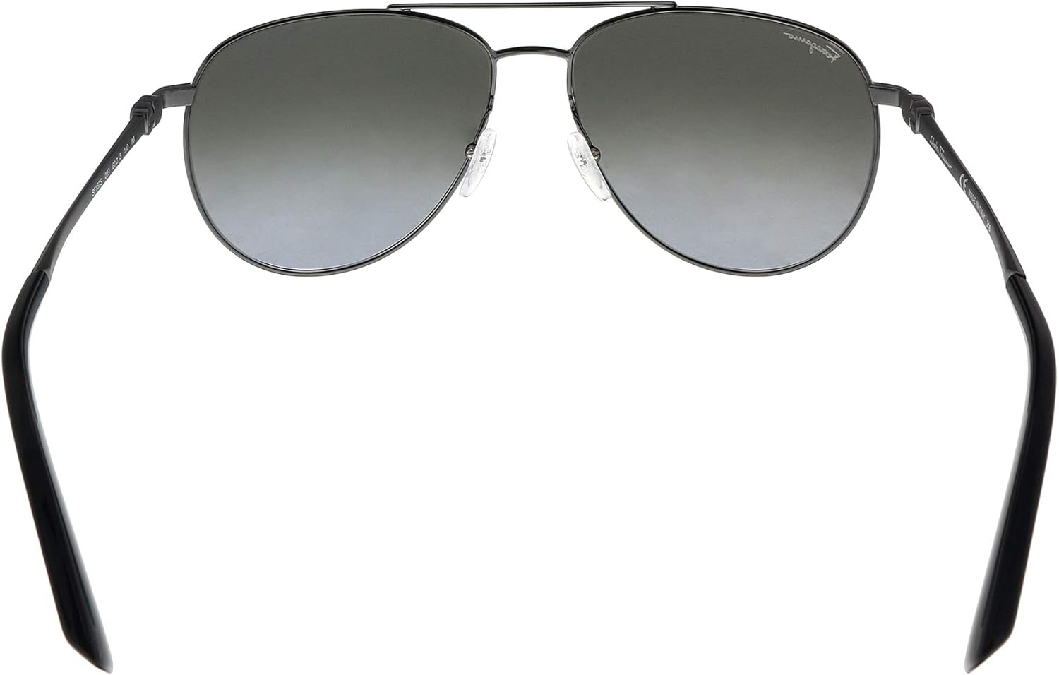 Salvatore Ferragamo Aviator Sunglasses SF157S 069 Ruthenium/Black 60mm 157