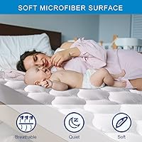 Vista 53 de Twin XL Size Waterproof Mattress Protector, Premium Cooling Viscose from Bamboo Mattress Pad, Breathable, Noiseless, Cooling & Machine-Washable Bed