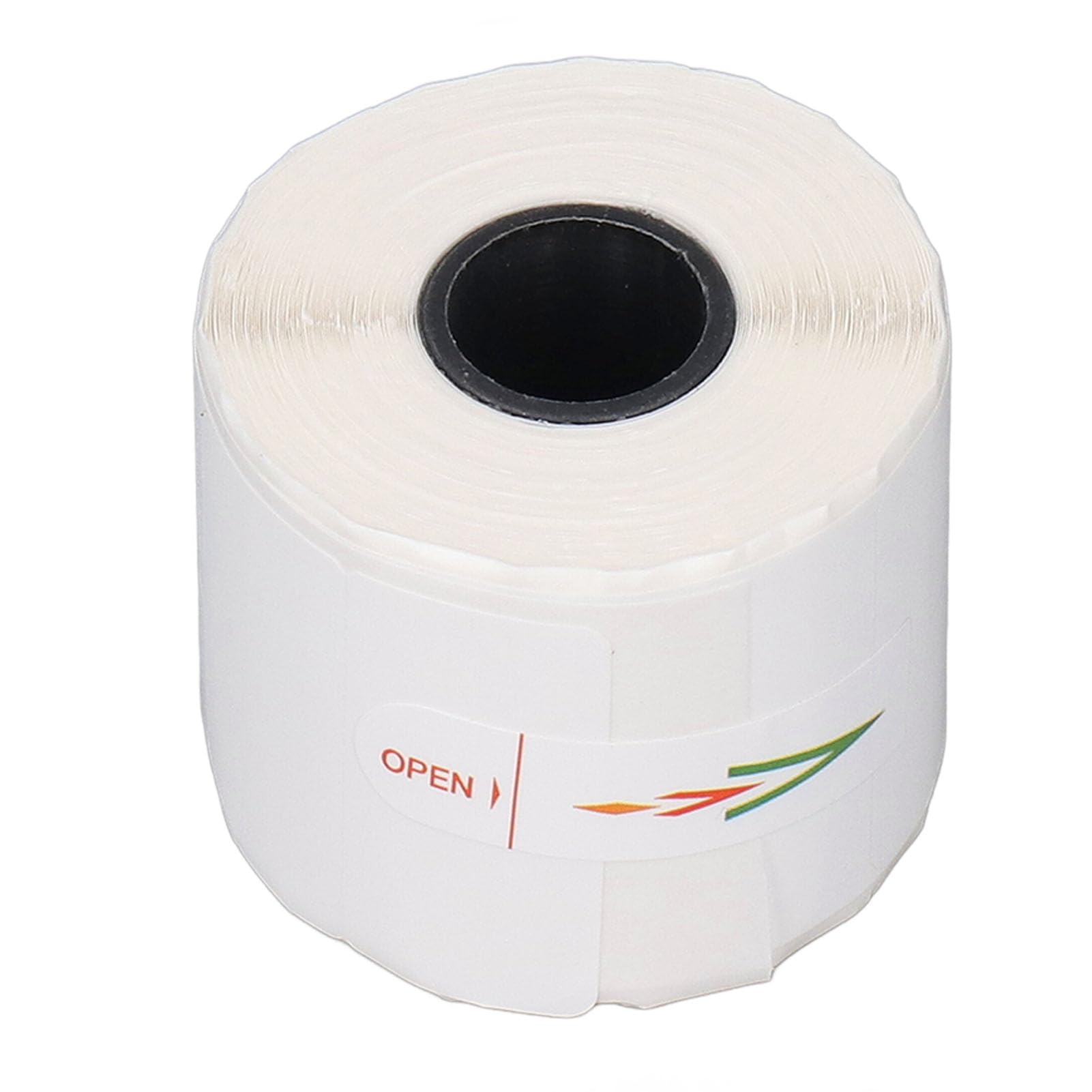 Thermal Price Label Paper, Convenient Use Jewelry Price Label Paper 1 Roll 100 Sheets Cut Line Design for L1S Pro Printer for Necklaces and Earrings (30x30+40mm)