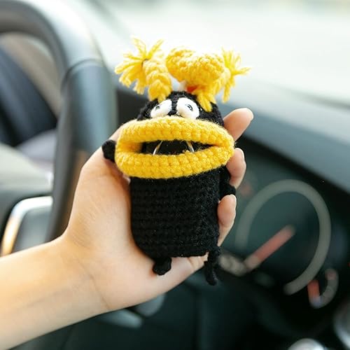 Miniatura 2 de YGMONER Funda universal para llavero con control remoto, funda protectora para llave de coche Little Monster de boca grande, bolsa de ganchillo