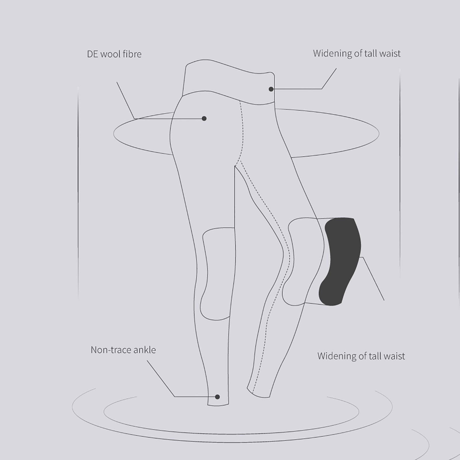 G&F Damskie legginsy spodnie termiczne spodnie z wysokim stanem rozciągliwe spodnie utrzymują ciepło zima