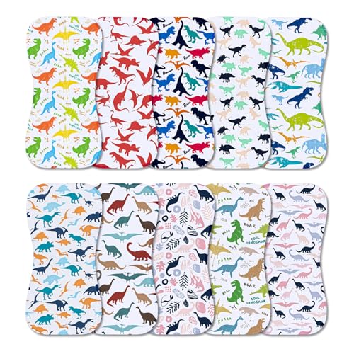 Image of Benoxine 10-Pack Burp Cloths for Baby Boys and Girls - Organic Baby Burp Cloth,Baby Washcloths, Burp Rags, Large Neutral Burp Clothes for Newborn