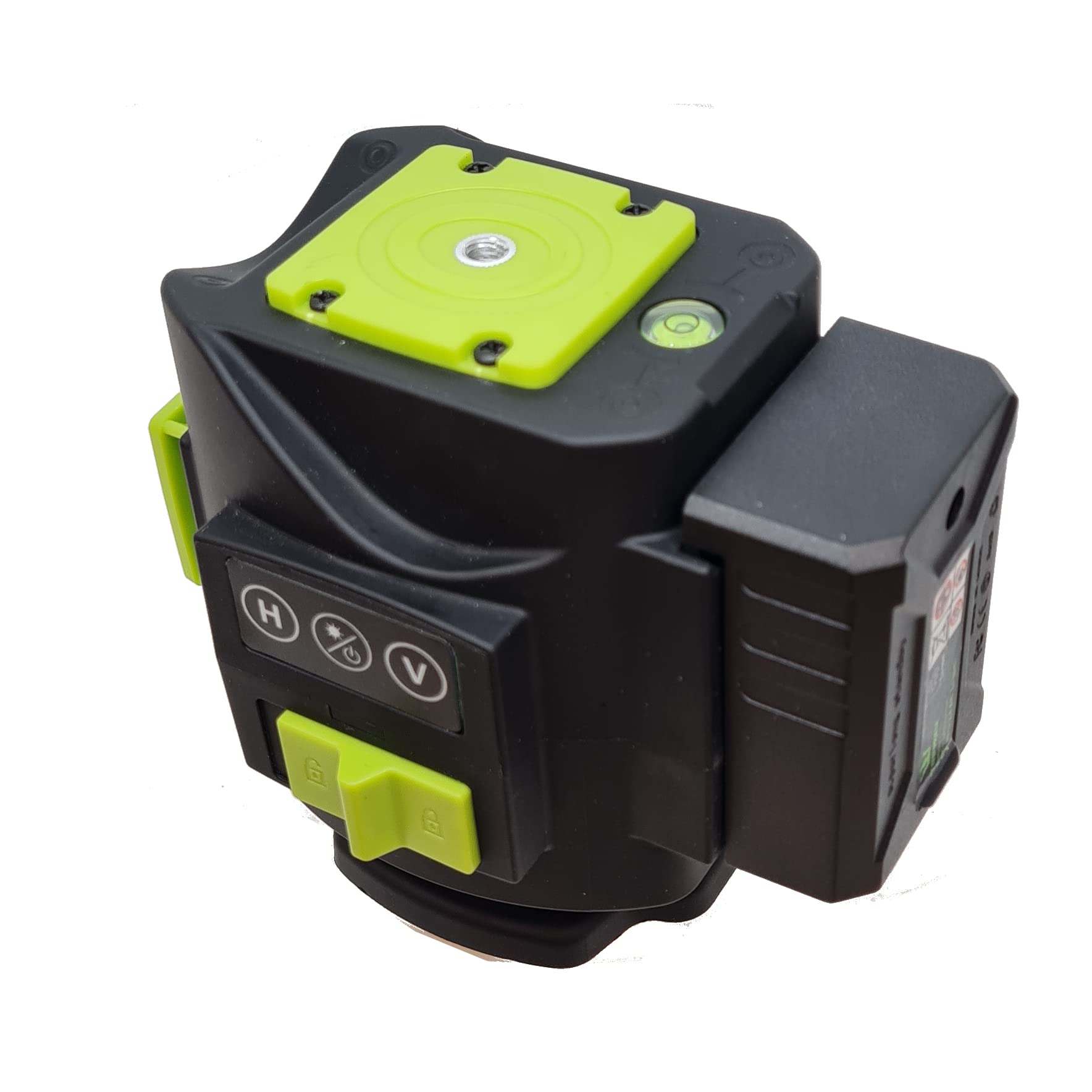 TOPWAY Niveau Laser 3D 12 Lignes, 3 x 360 Degrés Ligne Croix Verte Outil Laser Autonivelant pour Carrelage Sol, Réglage fin, pour Intérieur et Extérieur, 2 x Piles Incluses