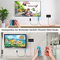 Vista 2 de USB C to HDMI Cable for Nintendo SwitchSwitch OLED, 2M6.6FT Switch Dock with 1080P60Hz Output,100W PD Charging Port, USB C to HDMI Adapter for