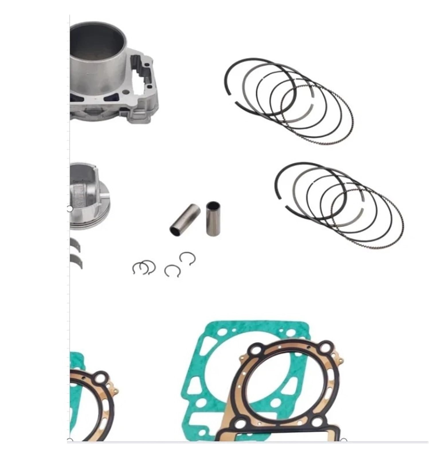 Motorbike Cylinder Kit for ODES 800CC ATV UTV 4x4 Quad Bike Engine Parts Quad GO Kart 21040109001 2 Set Cylinder Kit (with Bushing)(1 Set)