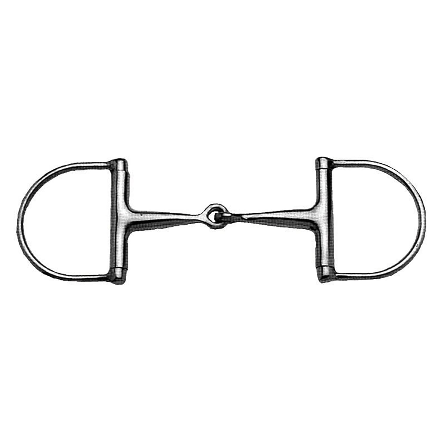 Korsteel Stainless Steel Hunter Dee Ring Snaffle Bit, 5.5"