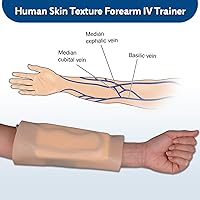 Vista 6 de SimCoach Kit de práctica de flebotomía y venipunción, kit de entrenamiento de práctica IV portátil y desmontable, kit de inicio IV