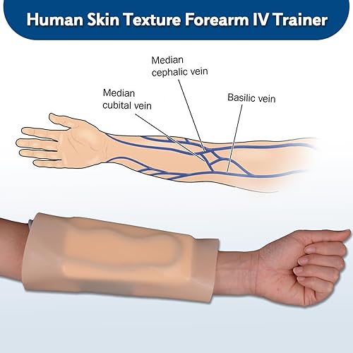 Miniatura 6 de SimCoach Kit de práctica de flebotomía y venipunción, kit de entrenamiento de práctica IV portátil y desmontable, kit de inicio IV para