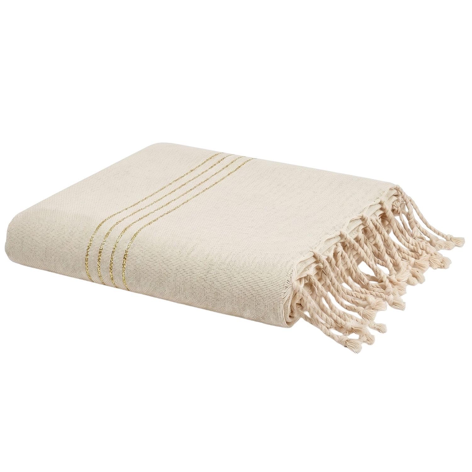 Reva - Fouta Serviette Plage XXL Coton recyclé 2x3 m Bali - 200 x 300 cm