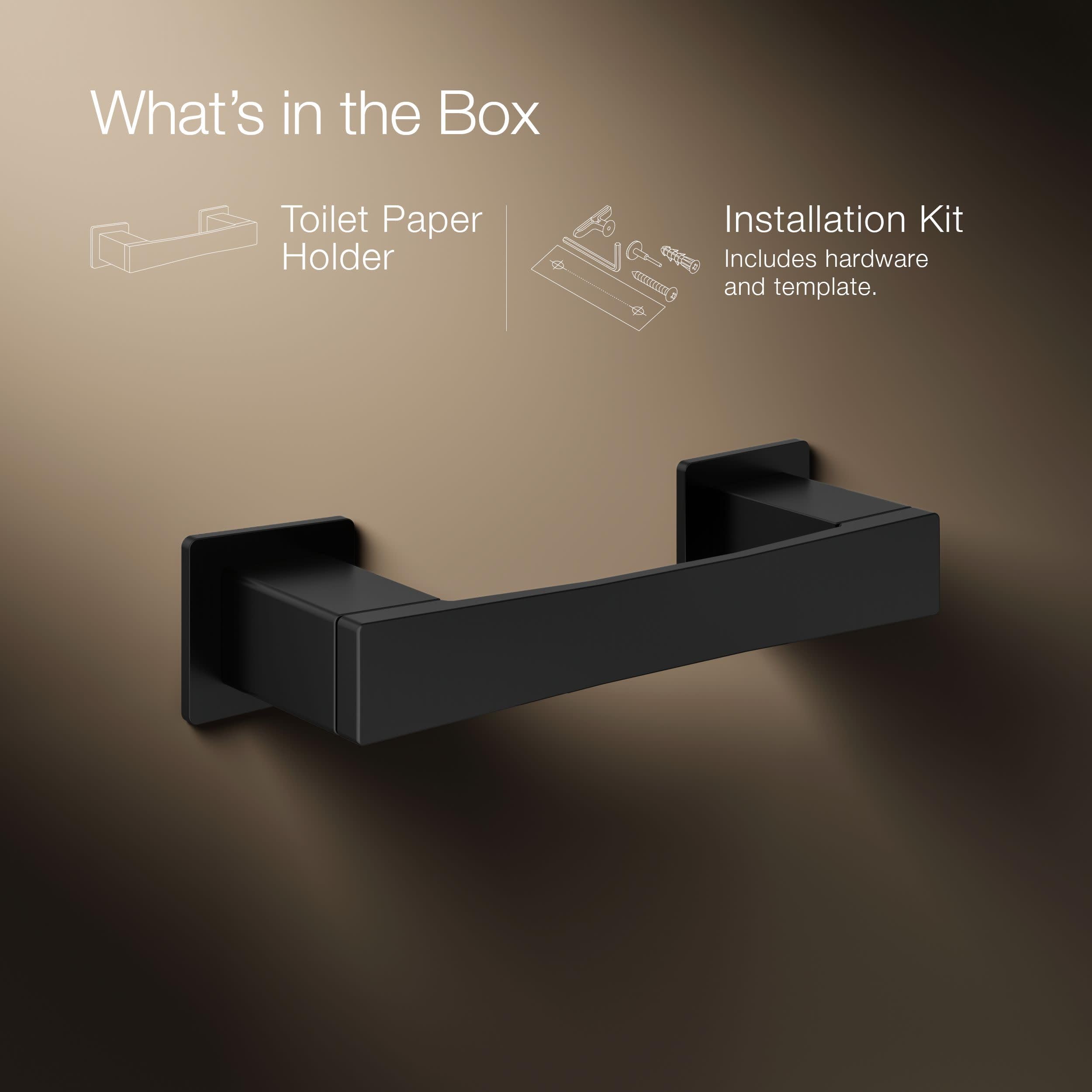 Kohler 26638-BL Honesty - Portarrollos de Papel higiénico, Color Negro Mate
