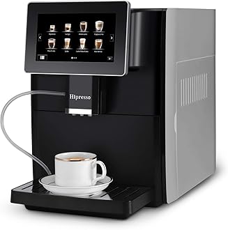 La Reveuse Hipresso Super-automatic Espresso Coffee Machine with Large 7 Inches HD TFT Display for Brewing Americano,Cappuccino, Latte, Macchiato,Flat White, Espresso Drinks