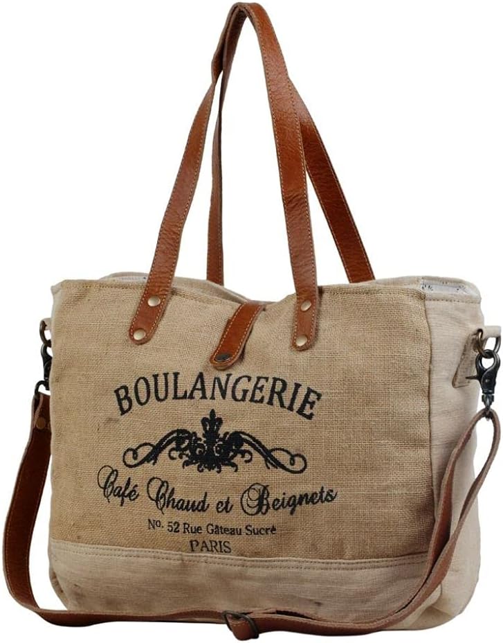 Myra Bag Boho Purses for Women - Boho Handbags for Women with Leather Detailing and Canvas Fabric, Casual Cloth Purses - Image 2