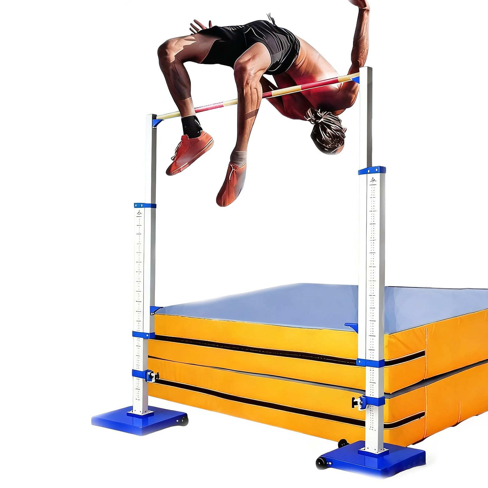 Standard per il salto in alto con montanti regolabili per atletica leggera su pista e campo e gare sportive scolastiche