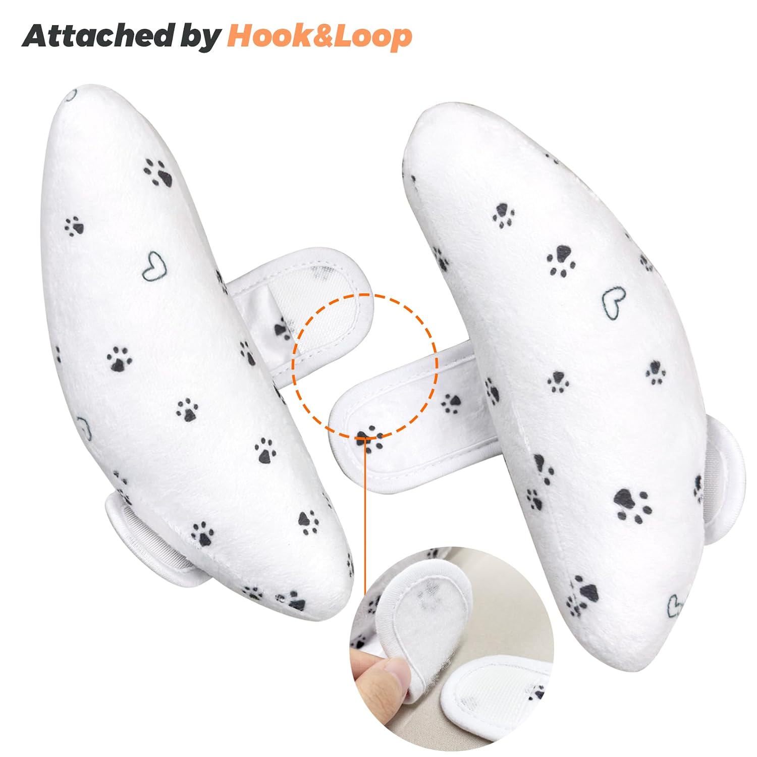 Adjustable Baby Head Neck Support Pillow for Car Seat and Stroller – Soft and Lightweight Cushion for Travel and Daily Use, with Cute Cat Paw Print Pattern Baby Travel