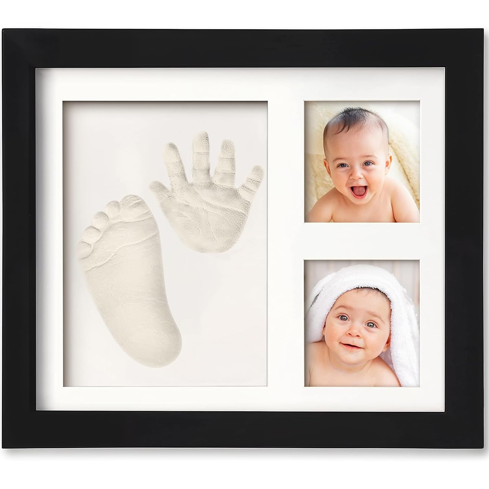 a baby cherry - Baby Handprint and Footprint Kit - Baby Hand and Foot Casting Kit for Newborn || Baby Photo Frame || Baby Foot Printing kit for Baby Boys & Girls || Black Color || Set of 1