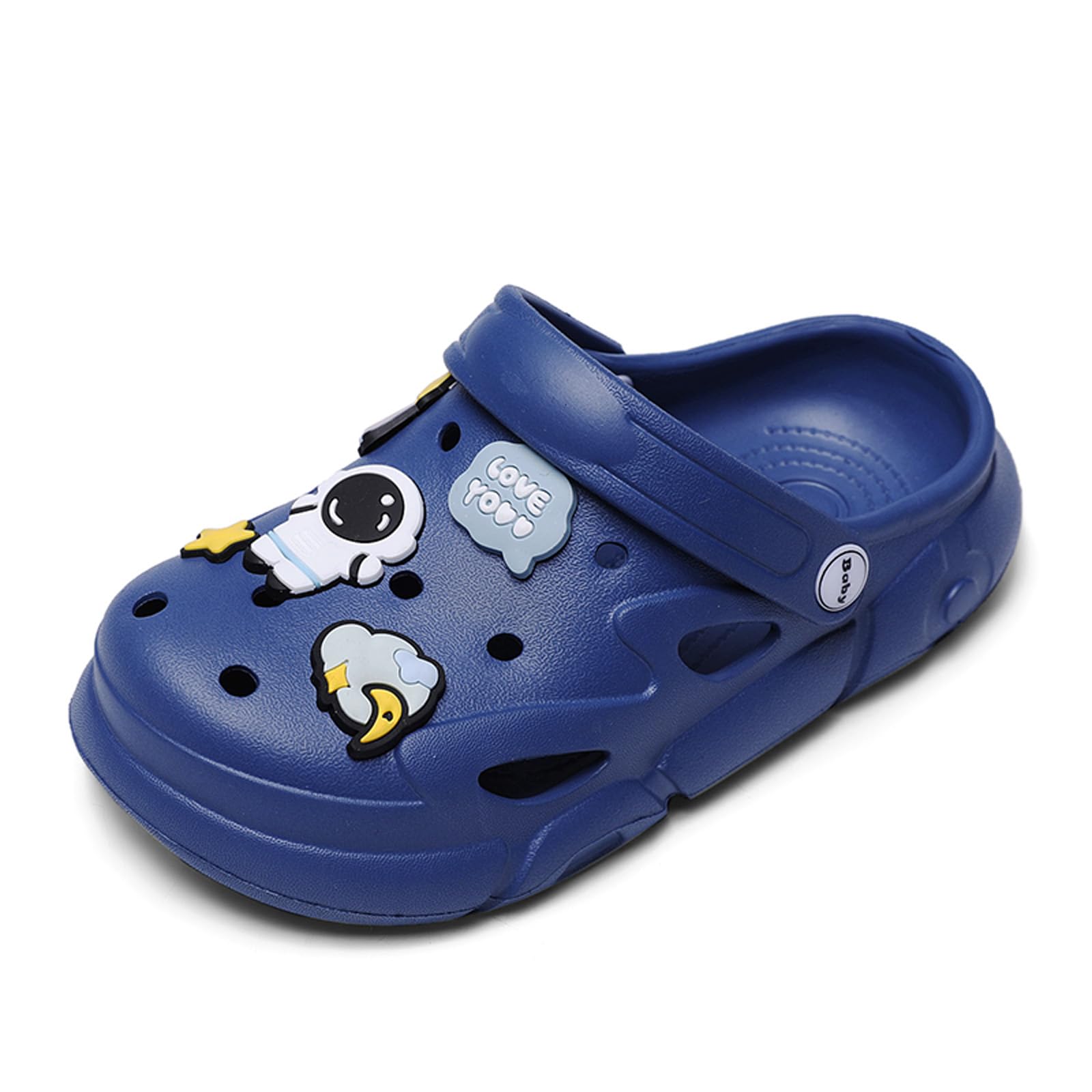 Size 4 Garden Shoes Summer Boys Unisex Pattern Children's Shoes Lining Clog Children's Slides Sandal