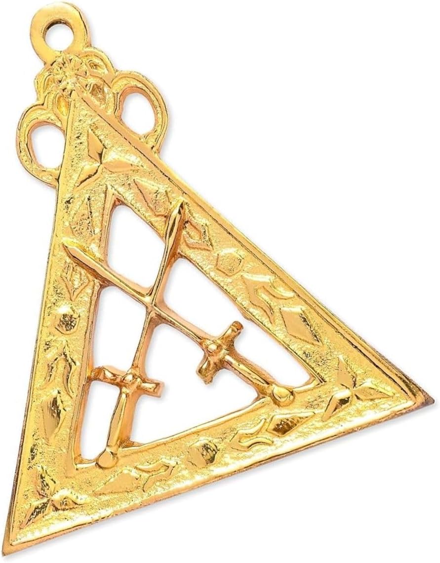Bricks Masons Sentinel Royal Arch Chapter Officer Collar Jewel - Gold Metal