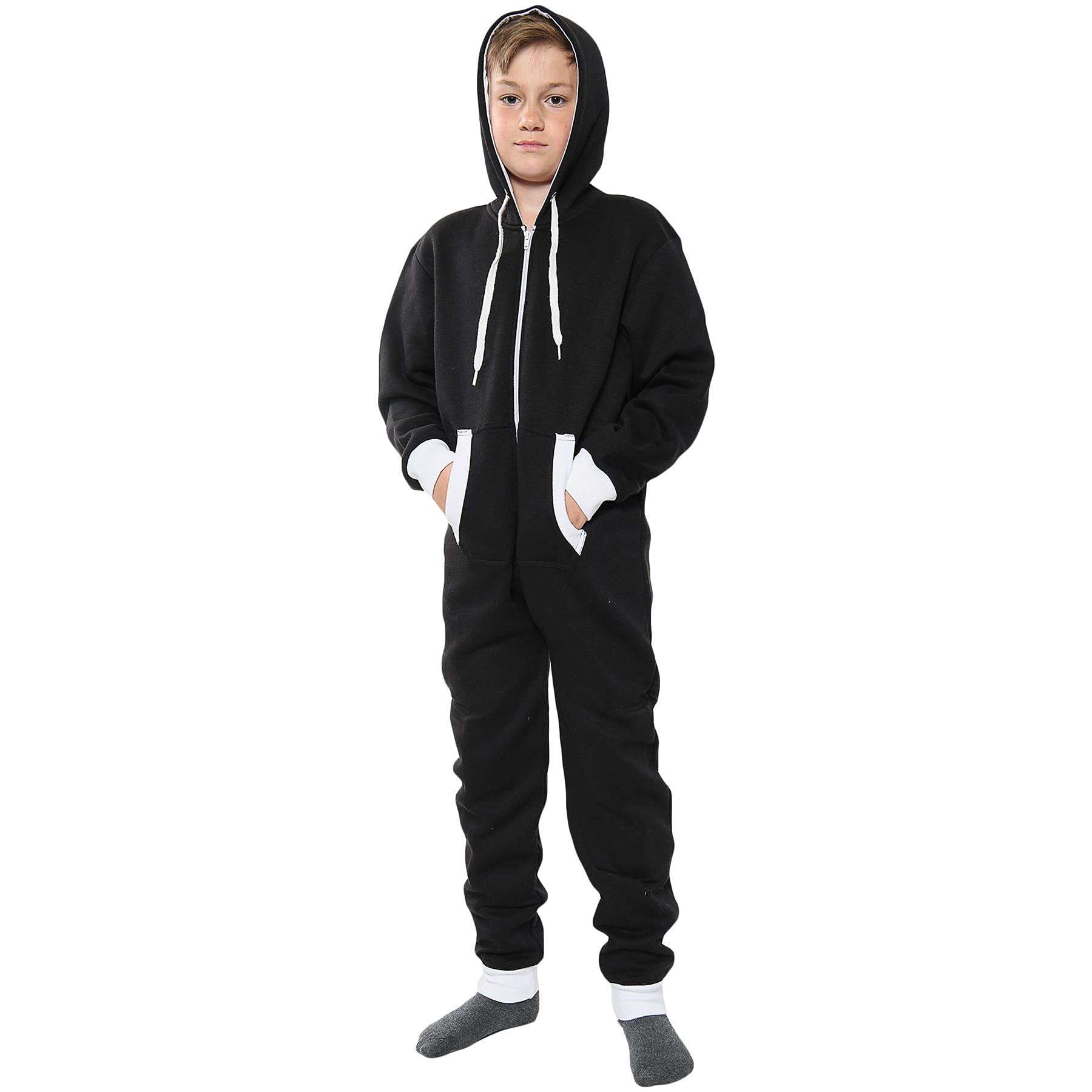 A2Z 4 Kids Onesie Contrast Fleece - Onesie 350 White 13