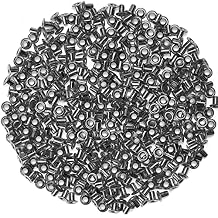 200pcs 2MM Tiny Grommets Eyelets, 1/8 Inch Self-Backing Eyelets for Beads Crafting,Clothes, Leather, Canvas 3MM, Gunmetal