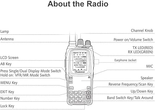 Miniatura 7 de Wouxun KG-UV9D Mate 7 Banda Aire Banda 10W Powerfrul 3200mAh Radio bidireccional