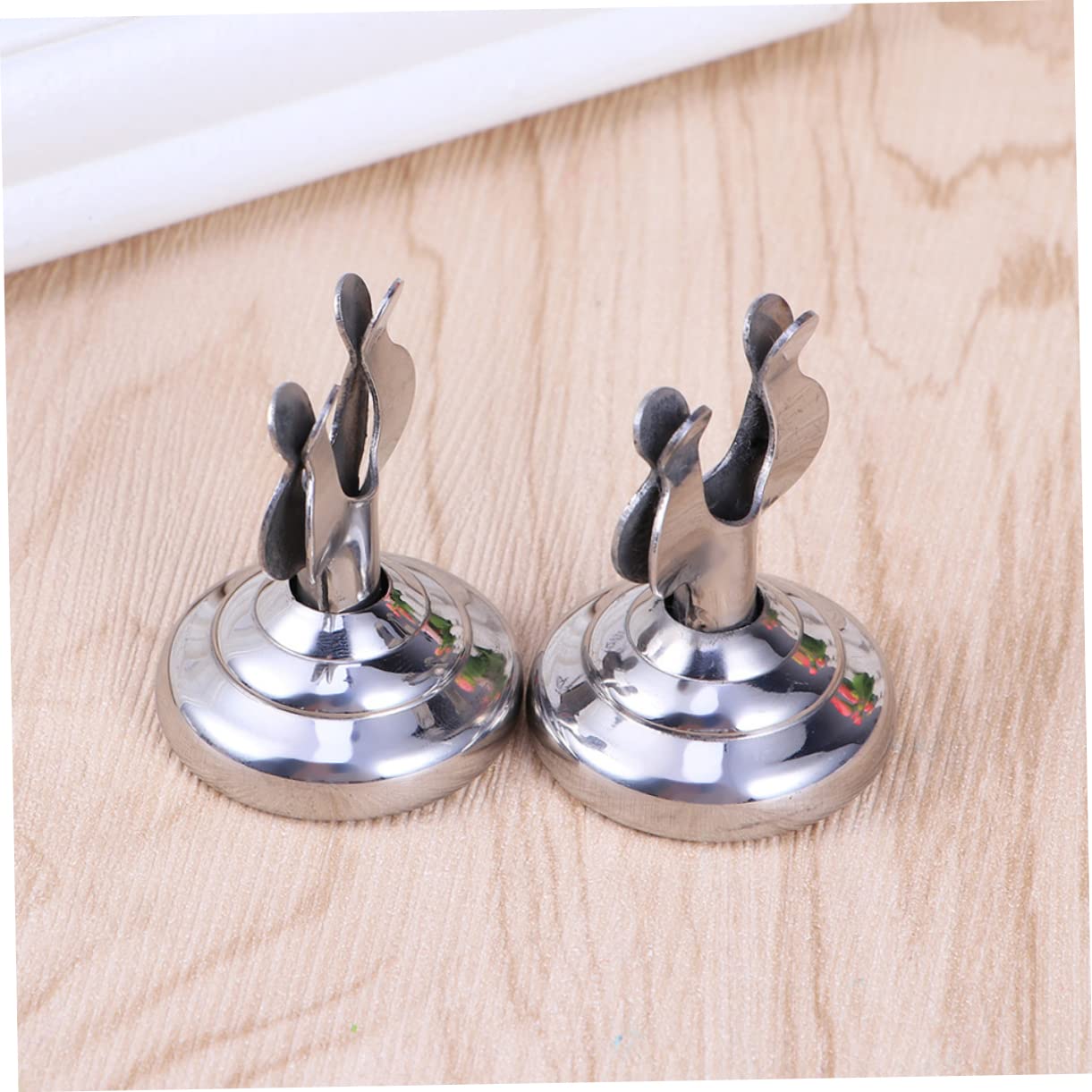 STOBOK 3 Juegos De Soportes De Mesa Para Menú De Acero Inoxidable Elegantes Y Versátiles Para Banquetes En Restaurantes. 3 Unidades.