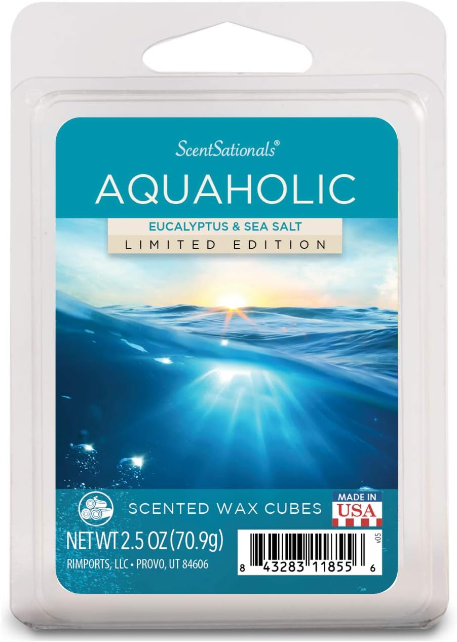 Scentsationals Aquaholics Scented Wax Cubes, 2.5 OZ Package