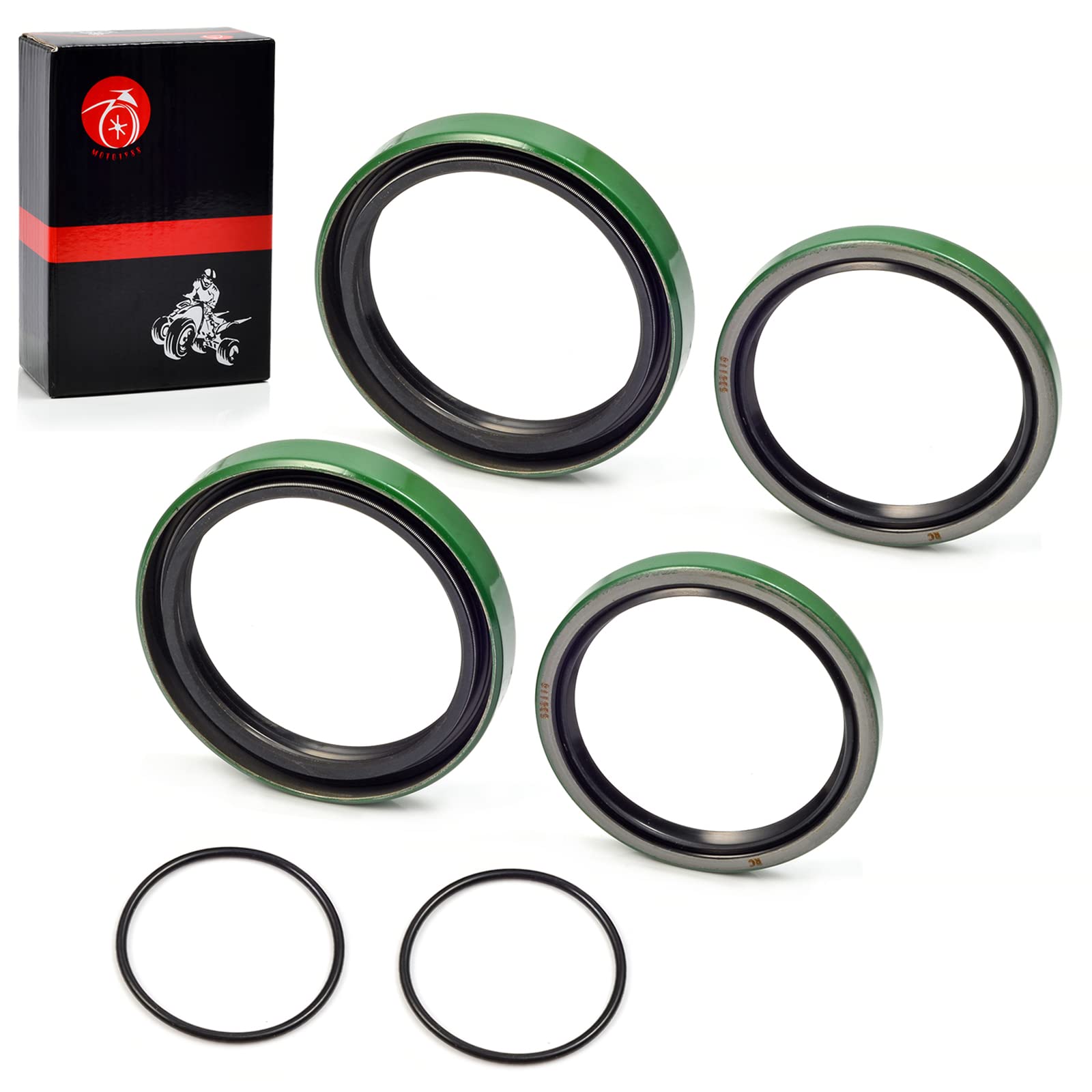 Kit de joint de moyeu de roue avant compatible avec Polaris Sportsman 335 400 500 Magnum 325 425 500 Scrambler 400 500 Worker 335 500 Big Boss 400L 500 3610028 3610019