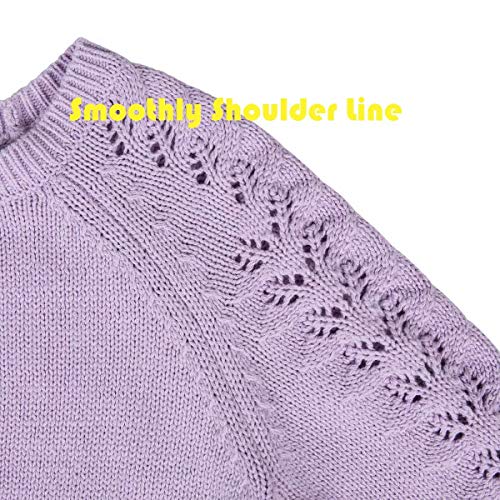 Image of Kid Nation Girls Sweaters for Teen Girls Toddler Girl Crewneck Pullover | Long Sleeve Knit Top for Casual Fall Winter Wear
