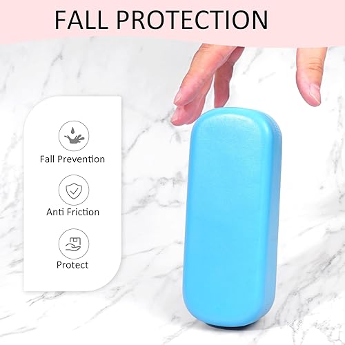 Miniatura 4 de Funda de cuero PU para gafas de sol, azul, Azul