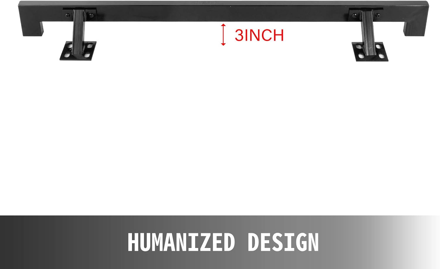 Exсluѕіvе Dіѕсоunt 80% оƒƒеr Happybuy Black 4 Feet Hand Railings Wall Mounted Stairway Powder Coated Staircase 200lbs Load Capacity Modern Bracket Handrails for Indoor Stairs