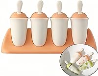 Vista 1 de Popsicle Mold Set for Kids 8 Pieces Silicone Popsicle Maker Ice Cream Molds DIY Frozen Ice Pop Molds Kitchen Accessories Easy Release Breastmilk