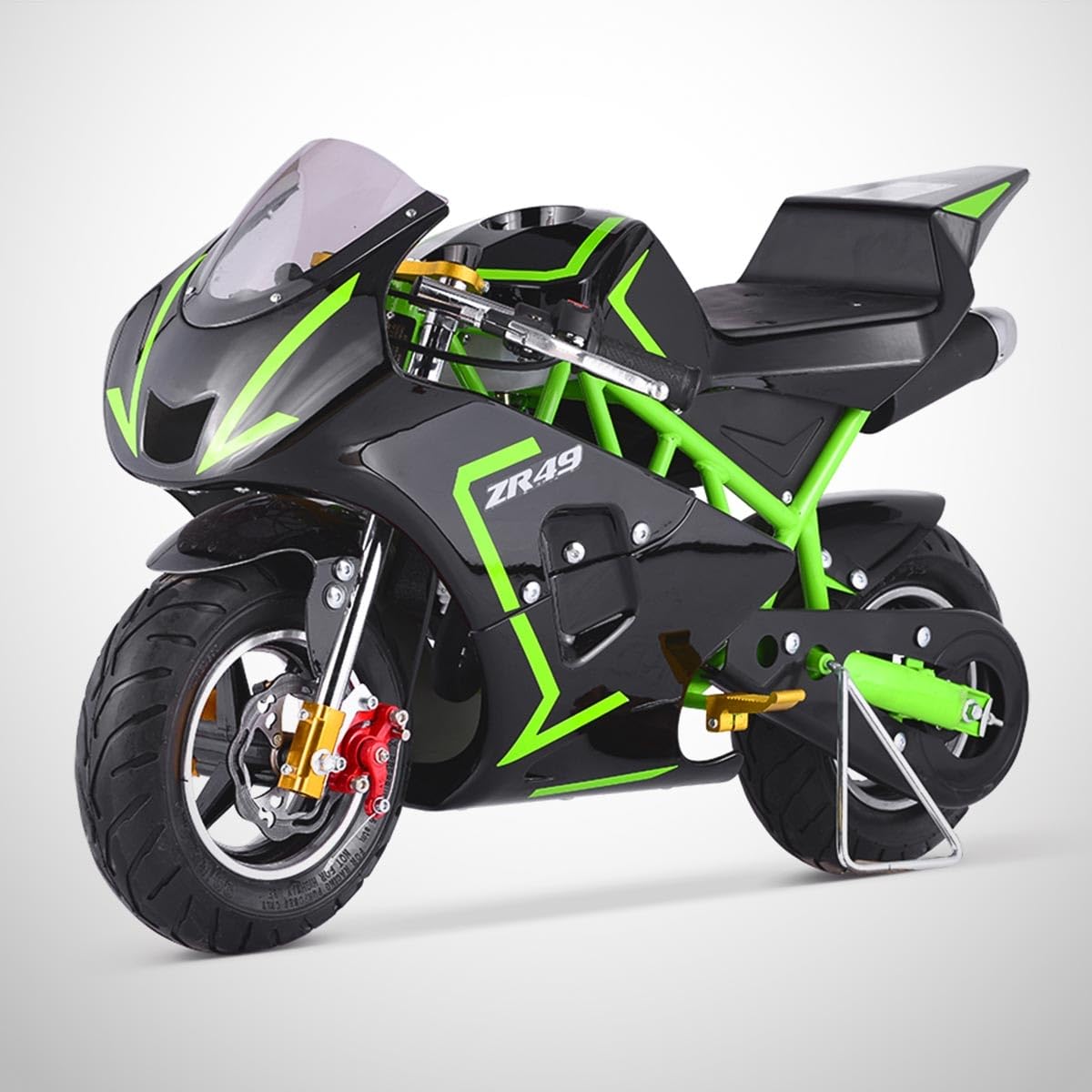 Pocket Course ZRX 49 / Mini Moto Enfant 50cc / Édition 2025 / Vert