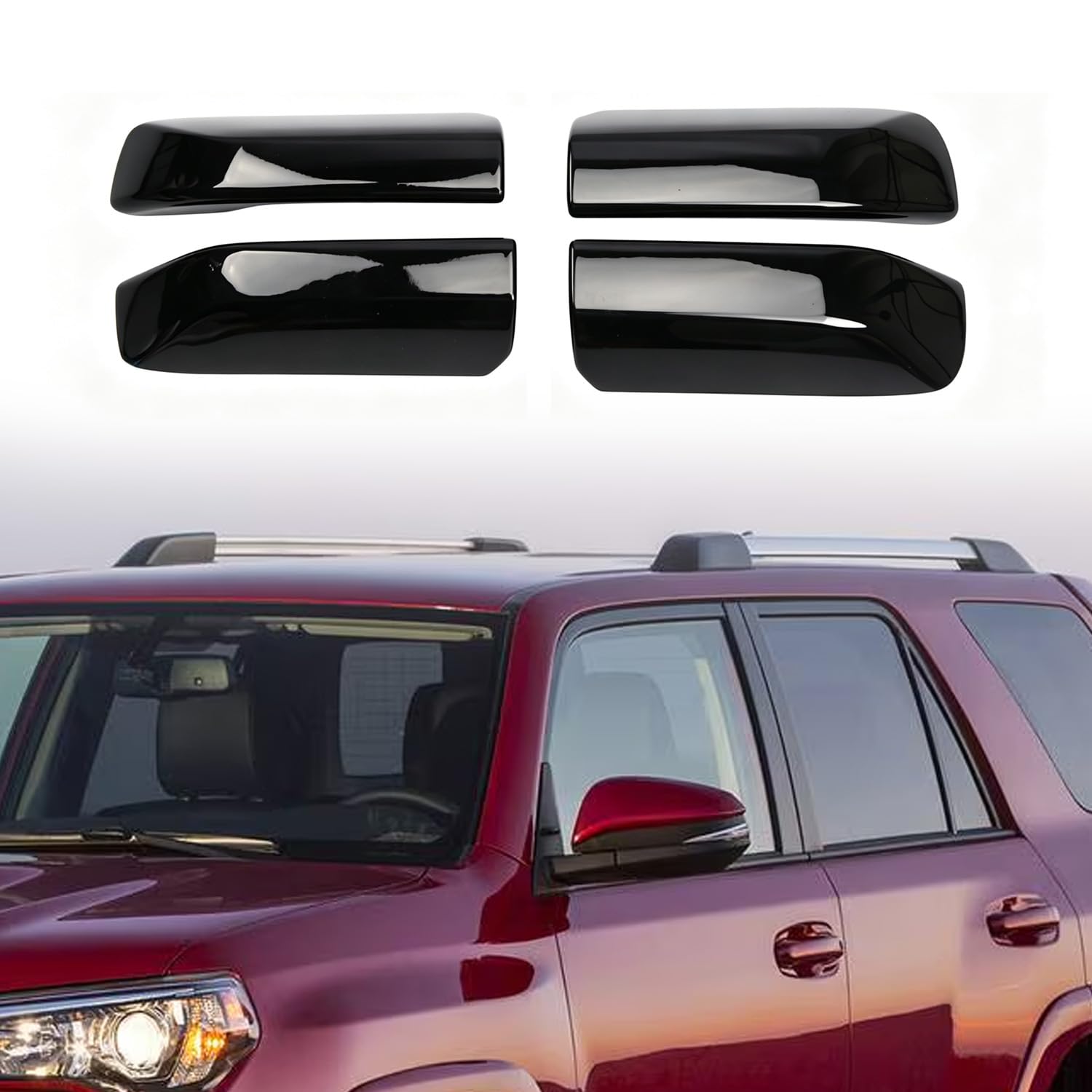 Photo 1 of HIGH FLYING Black Roof Rails Rack End Caps for Toyota 4Runner 2010-2024