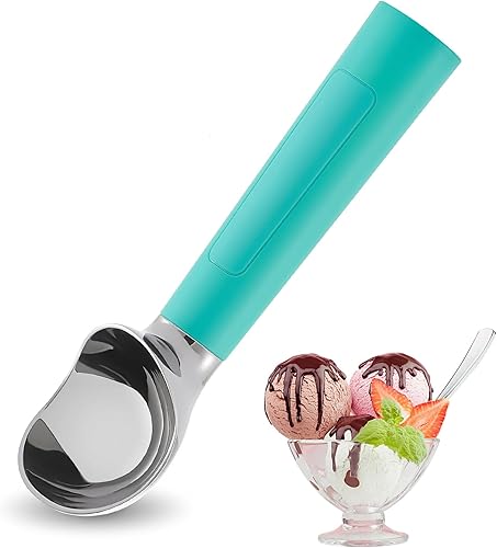 Miniatura 15 de Cuchara de helado con calefacción recargable, cuchara eléctrica para helado con pantalla LED, se calienta a 158 °F para helado duro, fácil para Negro