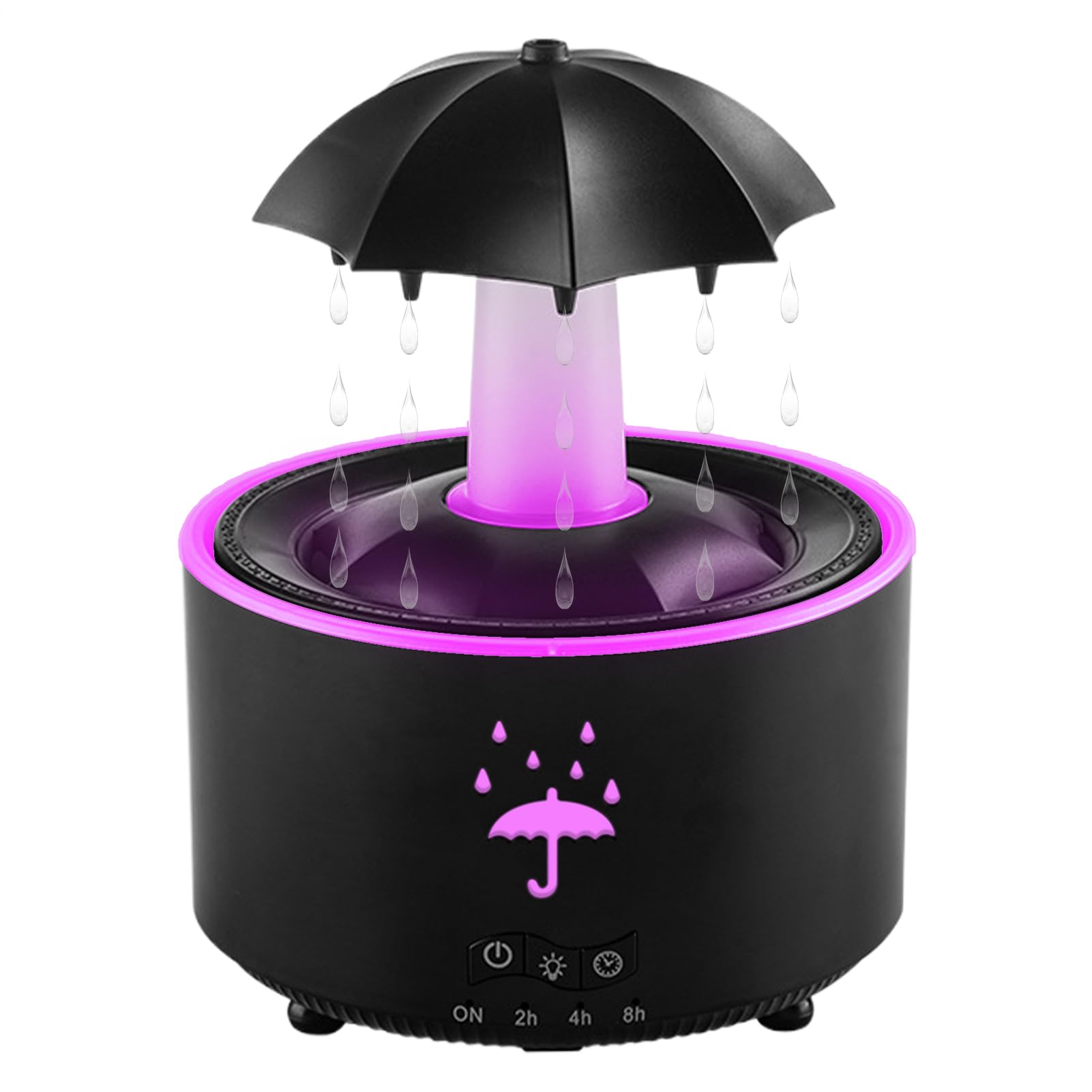 Humidificateur d'air de chambre design pluie pour des nuits sereines en appartement et salon