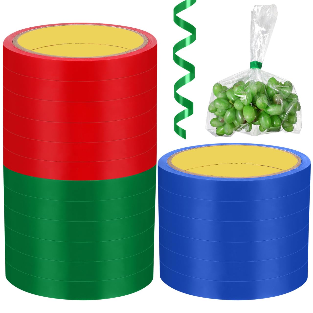 Packing Tape, Tape Roll, Clear Poly Bag Closure for Stainless Steel Sealer Machine Multipurpose Packaging for Food Meat Candy Snacks 18PCS 0.47In X 1181In