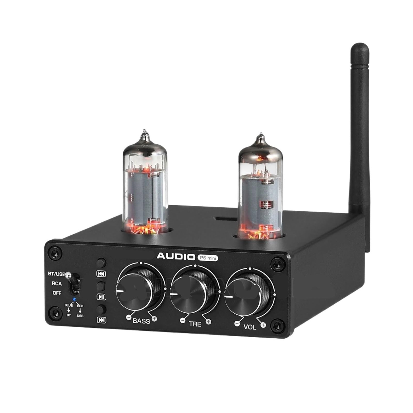 HiFi Tube Preamplifier 5.0 Receiver Home Stereo Audio Preamplifier USB Player with Tone Control
