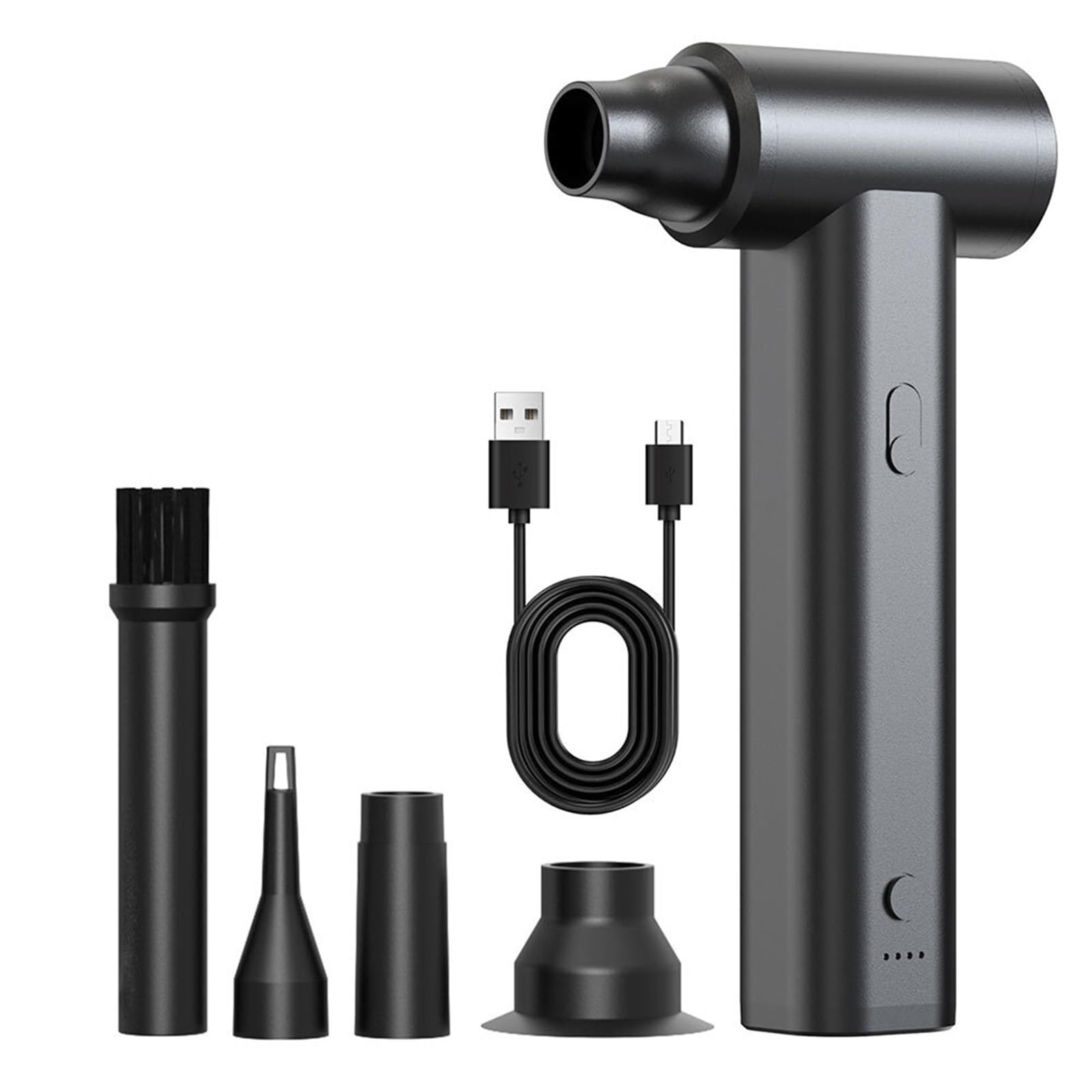 Soffiatore d'aria e aspirapolvere 2 in 1, 120000PRM, asciugatrice for auto, soffiatore, for computer ricaricabile tramite USB, kit for la pulizia della tastiera