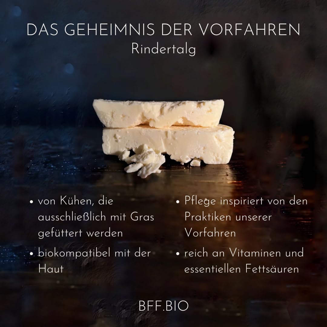 Mydło z łojem wołowym z 2 składników - Naturalne mydło bez chemii - Ręcznie robione mydło - 70 g