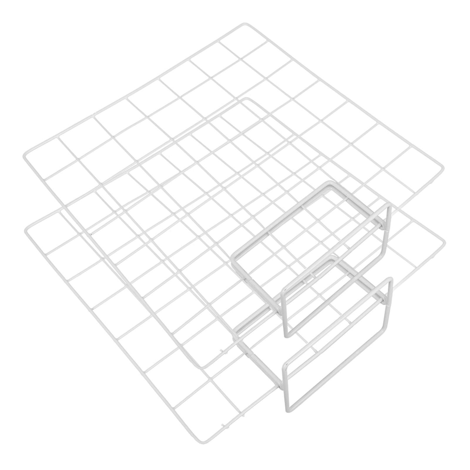 Présentoir de rangement en fer blanc pour esthétique bureau
