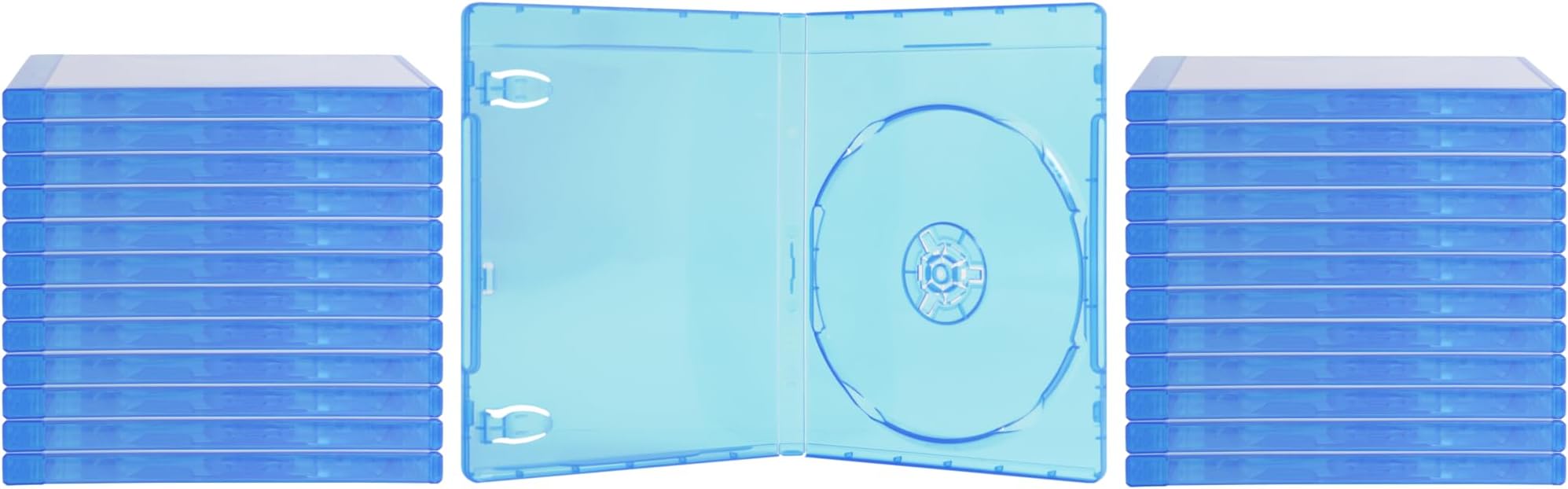 (25) Blue Blu-Ray Cases - 1 Disc Capacity DVD Boxes - 12mm Thick - BRBR12BL