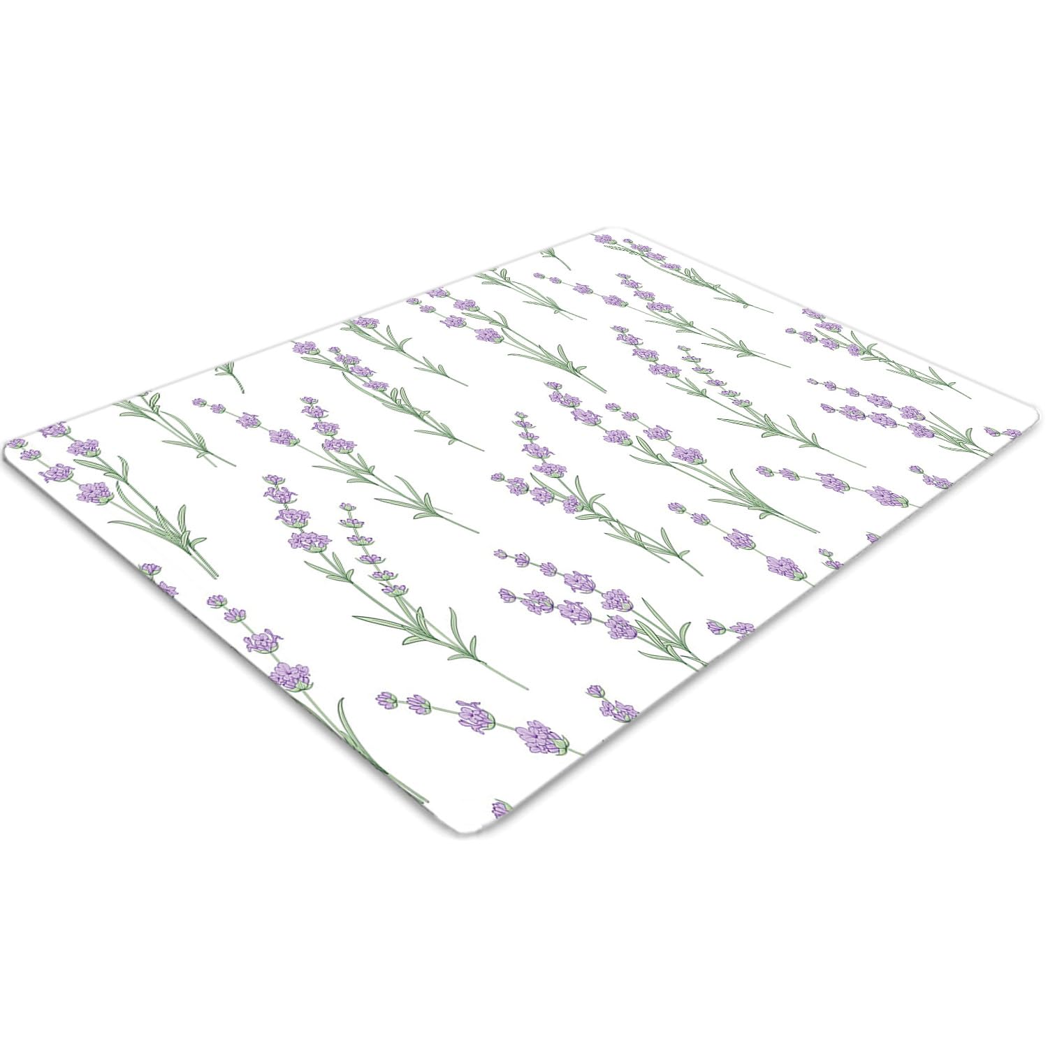 Tapis pour protection de sol 140x100 cm lavande pour le bureau à la maison et l'espace créatif