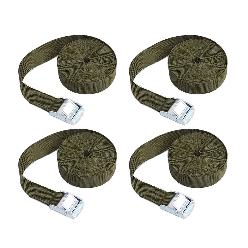 Sangle élastique De Fixation – 4 Sangles D'arrimage Pour Bagages, Noir, Caoutchouc