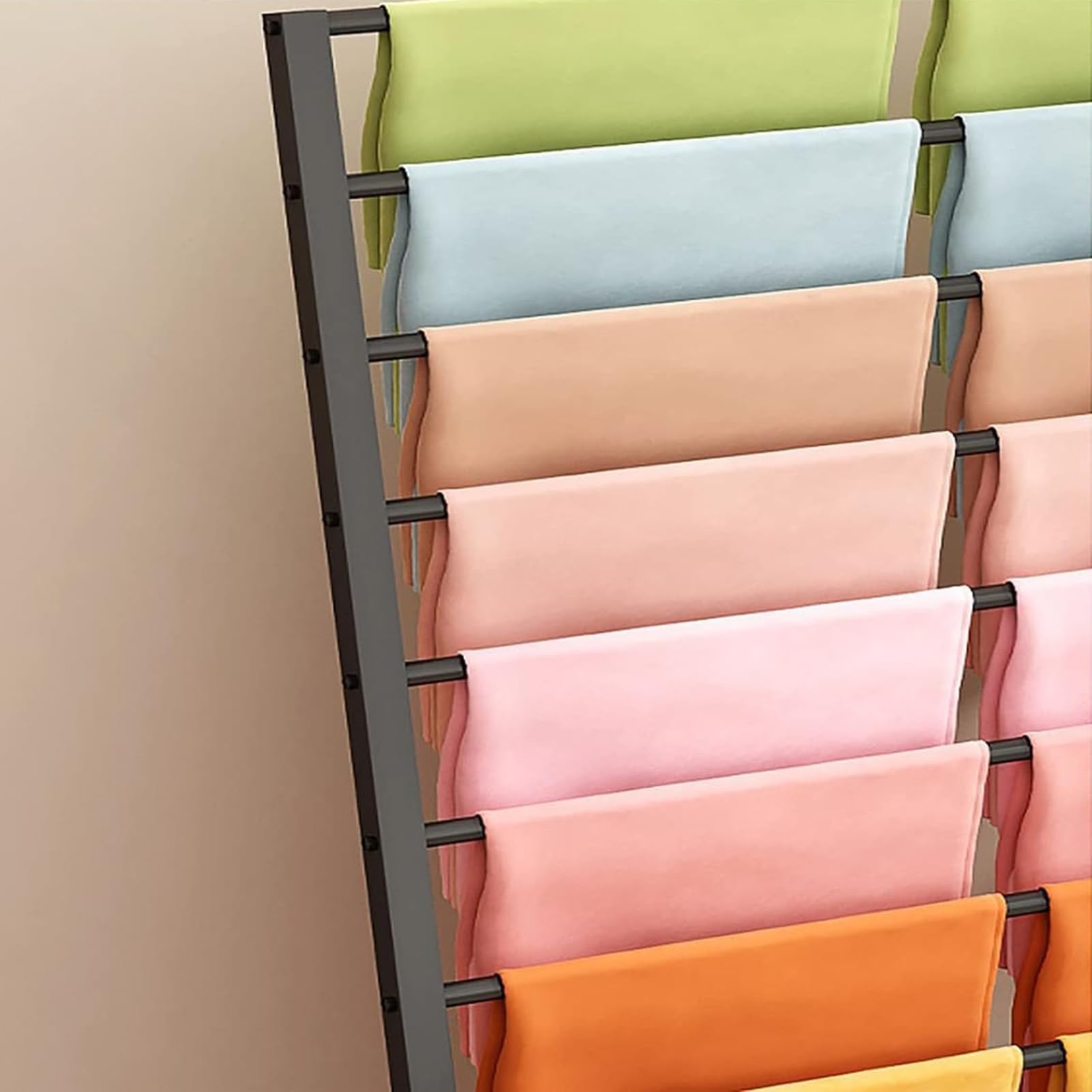 Freistehender Metall-Organizer – mehrstöckiges Präsentationsregal für Bekleidungsboutique und Einzelhandel, langlebige Aufbewahrungslösung für Bekleidung und Accessoires