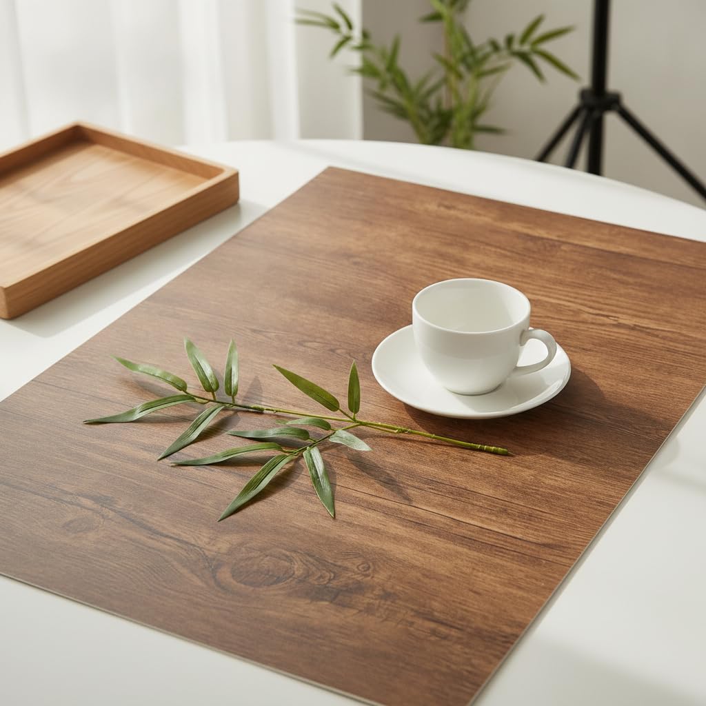 Set di Props per a di Prodotto, Sfondo PVC effetto legno 120x90cm