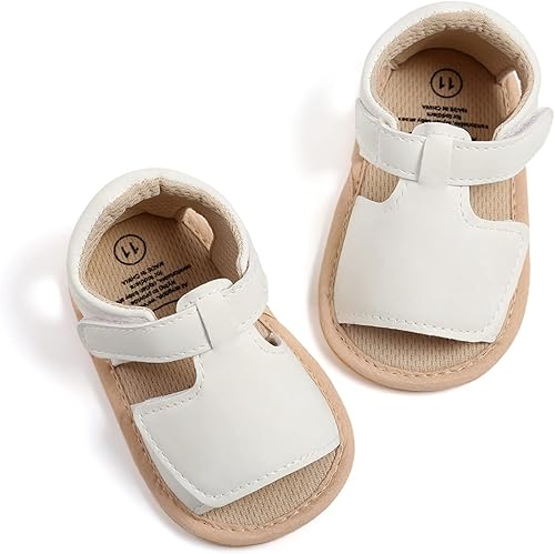Miniatura 5 de SOFMUO Sandalias de bebé niña con lazo suave para niñas pequeñas, vestido de princesa, zapatos de verano para caminar