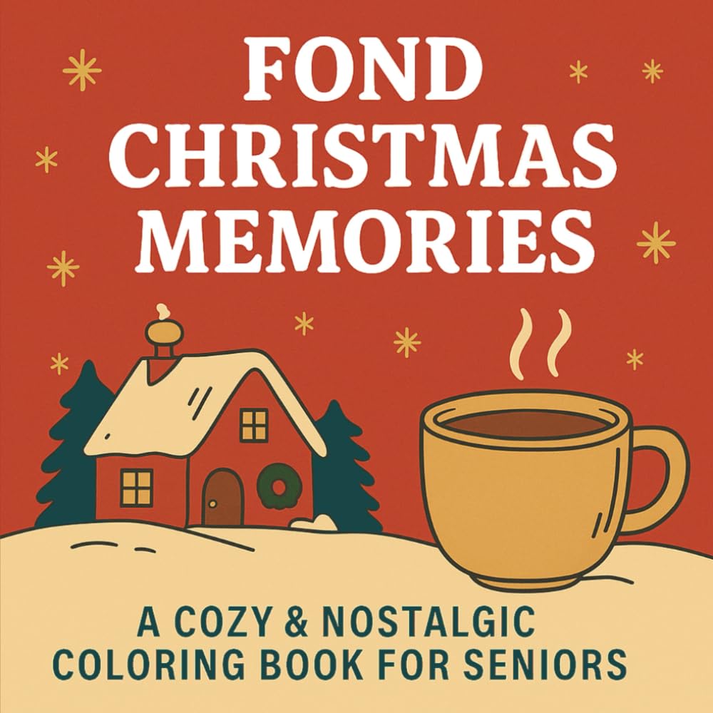 Fond Christmas Memories: A Cozy & Nostalgic Coloring Book for Seniors