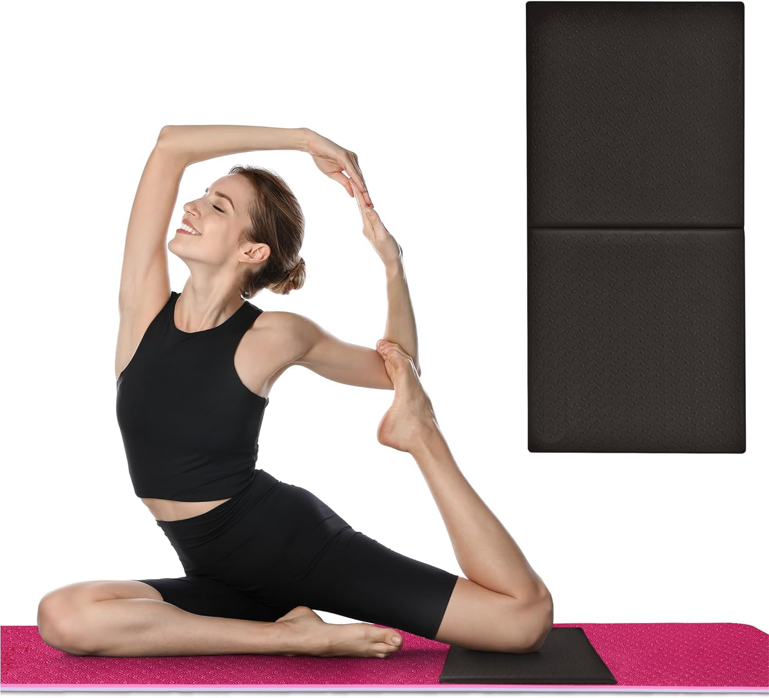 IRIS Foldable Yoga Knee Pad Cushion, 1" Thick 24"x12" Eliminate Pain During Yoga or Exercise Workout– Extra Thick Padding& Support for Yoga Pilates, Fitness Exercise (B0CRTQ2HPV) Amazon Price History, Amazon Price Tracker