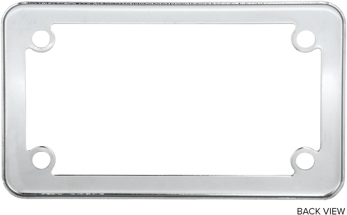 Grand General 60391 Chrome Plain Motorcycle License Plate Frame